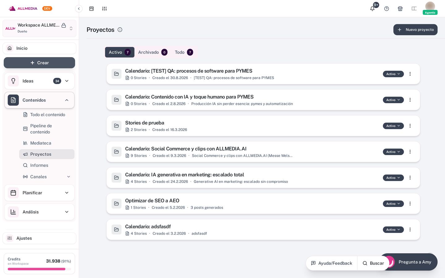 Projects & Campaigns
