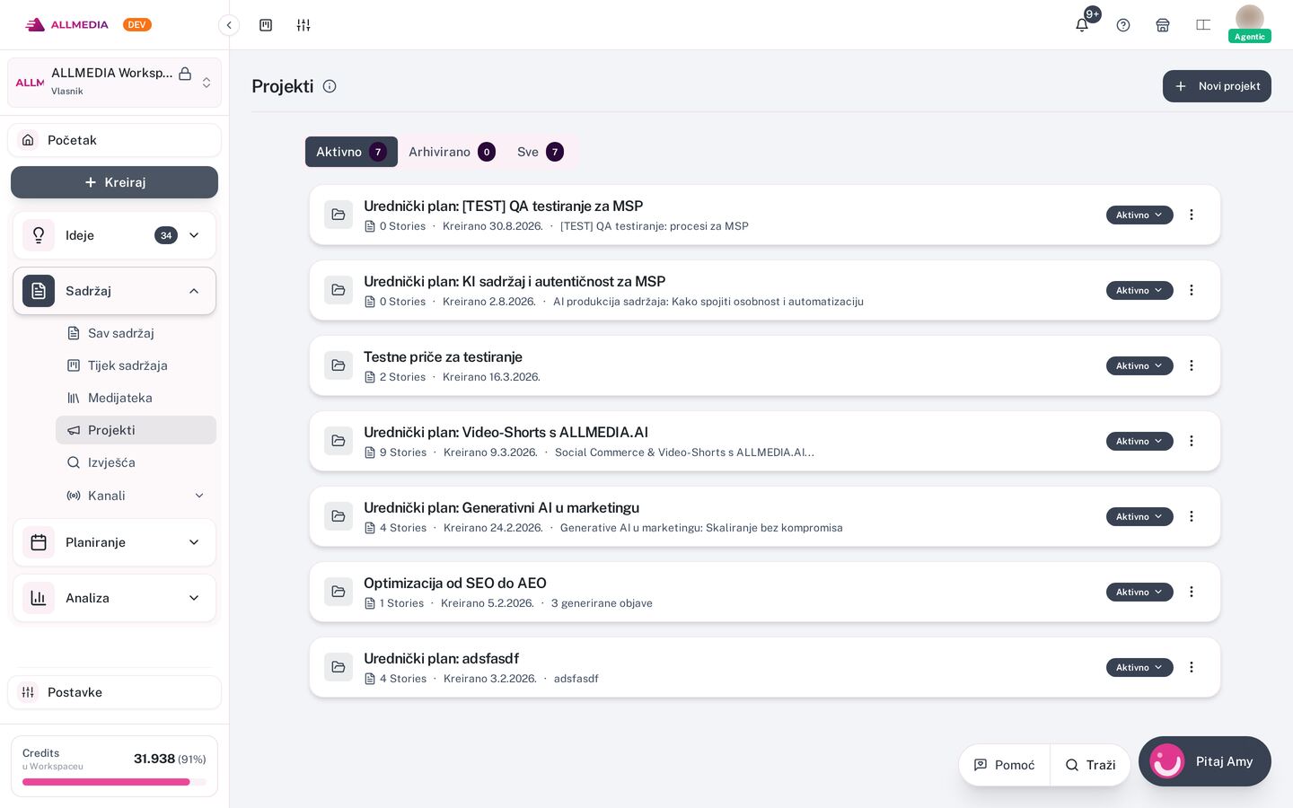 Projects & Campaigns