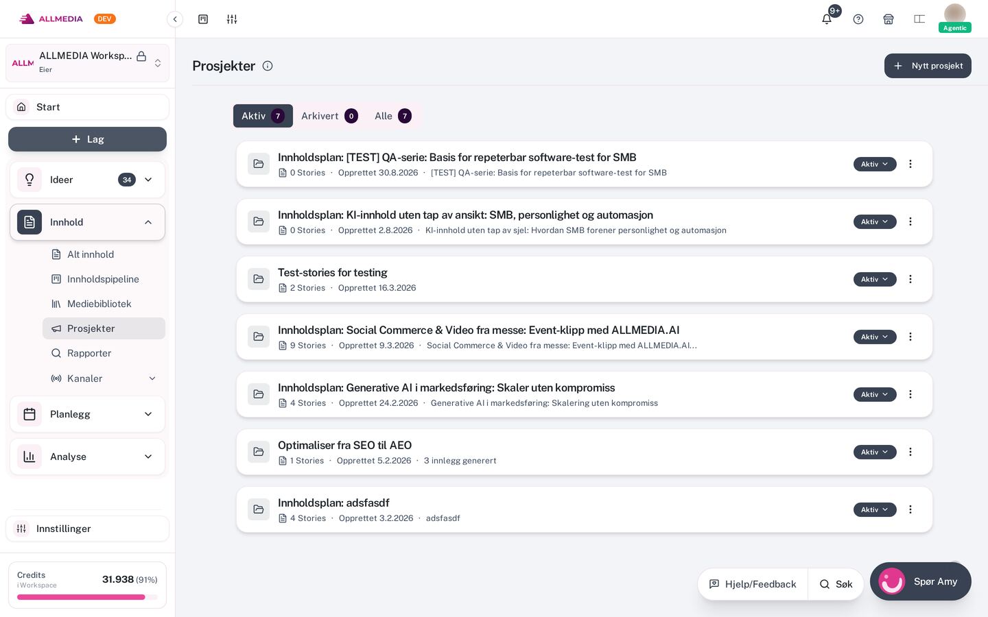 Projects & Campaigns