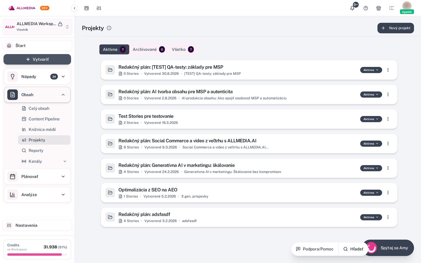 Projects & Campaigns